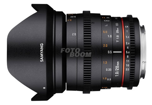 20mm f/1.9 ED AS UMC VDSLR II Canon EF 20mm f/1.9 ED AS UMC VDSLR II Canon EF