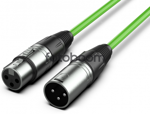 XLR Macho ? XLR Hembra 3m Verde XLR Macho ? XLR Hembra 3m Verde