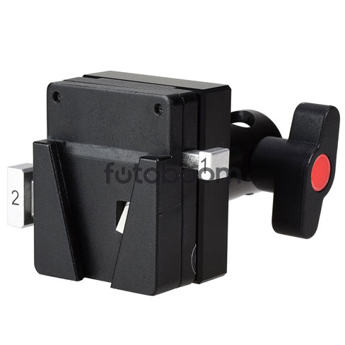 Placa V-Mount con receptor Baby 5/8