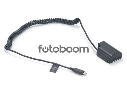 Batería dummy DMW-BLF19 a USB-C PD Batería dummy DMW-BLF19 a USB-C PD
