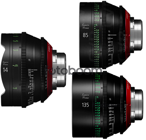 KIT SUMIRE CN-E 14mm/85mm/135mm (METERS) KIT SUMIRE CN-E 14mm/85mm/135mm (METERS)