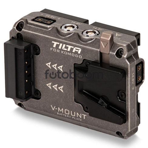 Placa de batería gris táctico Dual Canon BP a V para Komodo