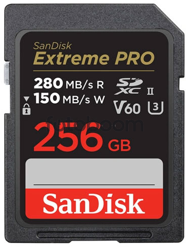 Secure Digital EXTREME PRO SDXC 256GB V60 280MB/s Secure Digital EXTREME PRO SDXC 256GB V60 280MB/s