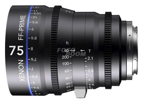 75mm f/2.1 Xenon FF-Prime Montura Canon EF 75mm f/2.1 Xenon FF-Prime Montura Canon EF