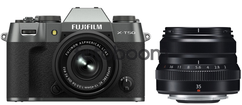 X-T50 Plata Carbón + 15-45mm f/3.5-5.6 XC OIS PZ + 35mm f/2,0R XF Pancake Negro + 200E BONIFICACION X + 10% EXPERIENCE DAY X-T50 Plata Carbón + 15-45mm f/3.5-5.6 XC OIS PZ + 35mm f/2,0R XF Pancake Negro + 200E BONIFICACION X + 10% EXPERIENCE DAY