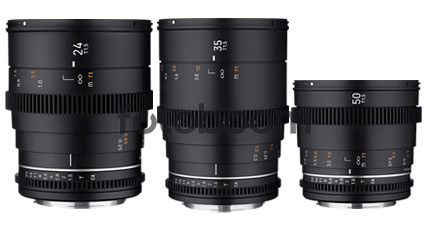 KIT 3 VDSLR MK2 24mm/35mm/50mm (Full Frame, Nikon F)