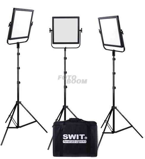 Kit 3 Paneles S-2420C 160 LEDs Bicolor