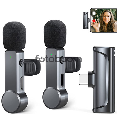 2x Micrófono Wireless + Receptor - Android