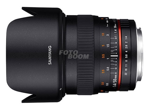 50mm f/1.4 AS UMC AE Canon con Chip - LIQUIDACION 50mm f/1.4 AS UMC AE Canon con Chip - LIQUIDACION