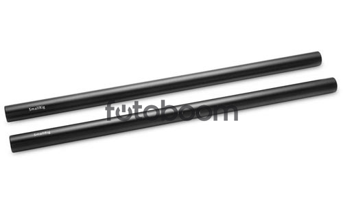 Varilla de aluminio SmallRig de 15 mm (par, negra, M12)