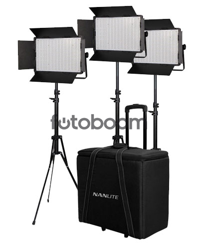 Kit 3 Paneles CN-1200SA LED + Maleta