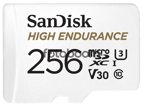 Micro SDXC HIGH ENDURANCE 256GB V30 100 Mb/s Micro SDXC HIGH ENDURANCE 256GB V30 100 Mb/s