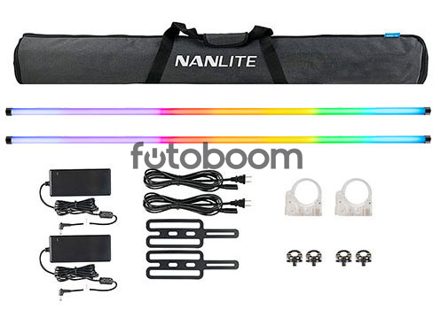 Kit 2 x Nanlite Pavotube II 60X con Batería Kit 2 x Nanlite Pavotube II 60X con Batería