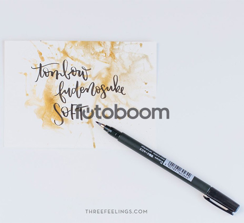 Tombow Fudenosuke, punta blanda