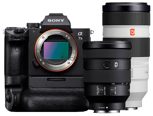 Alpha A7MIII + 24-105mm f/4 FE G OSS + 100-400mm f/4.5-5.6 GM OS + VG-C3M + 400EU CASHBACK - BLACK FRIDAY SONY