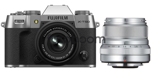 X-T50 Plata + 15-45mm f/3.5-5.6 XC OIS PZ + 23mm f/2 R WR Plata + 200E BONIFICACION X + 10% EXPERIENCE DAY