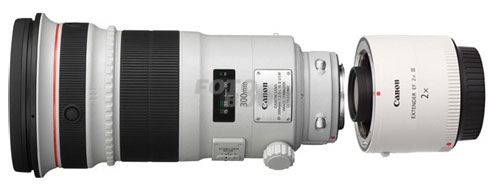 300mm f/2.8L IS USM II EF + 2X Multiplicador EF-III 300mm f/2.8L IS USM II EF + 2X Multiplicador EF-III