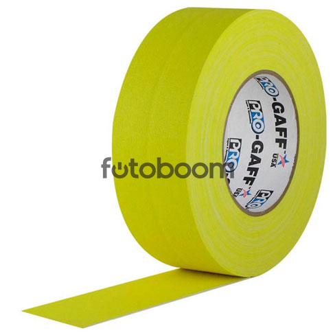 Cinta Gaffer 48mm x 22,8m (Amarillo Fluorescente)