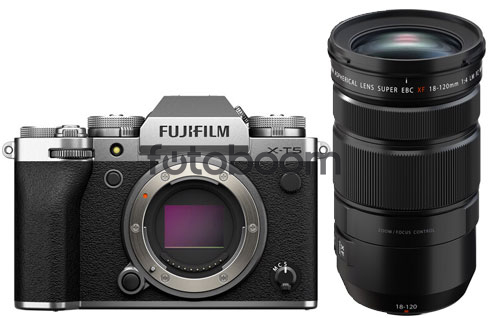 X-T5 Plata + 18-120mm f/4 R LM PZ WR con 250E Descuento Directo Fuji + 10% EXPERIENCE DAY X-T5 Plata + 18-120mm f/4 R LM PZ WR con 250E Descuento Directo Fuji + 10% EXPERIENCE DAY