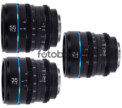 KIT NIGHTWALKER 24/35/55 T1.2 (S35, Negro, E-Mount)