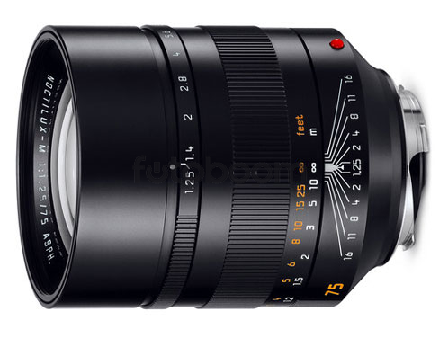 75mm f/1,25 Noctilux-M Asph 75mm f/1,25 Noctilux-M Asph