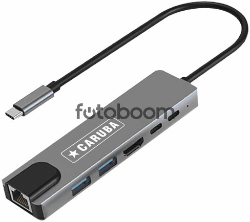 Hub 6 en 1 USB-C con Ethernet Hub 6 en 1 USB-C con Ethernet