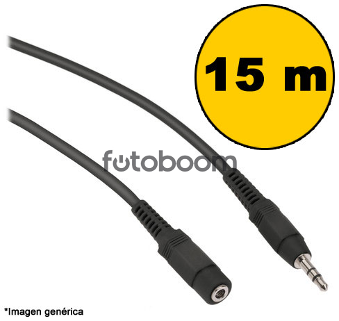 Cable Mini-jack Macho a Hembra (15m) Cable Mini-jack Macho a Hembra (15m)