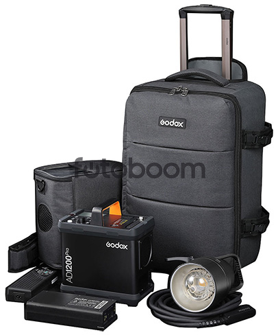 Kit AD1200Pro (TTL) con unidad de flash de estudio a batería