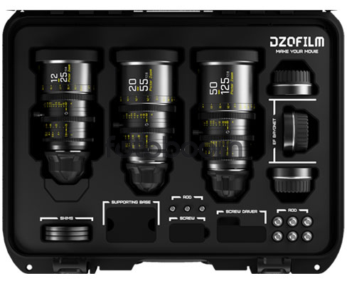 KIT PICTOR ZOOM NEGRO 12-25mm/ 20-55mm/ 50-125mm