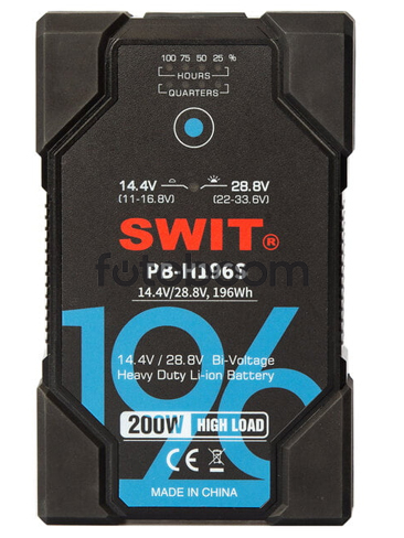 PB-H196S Bi-voltaje 196Wh (V-Mount)