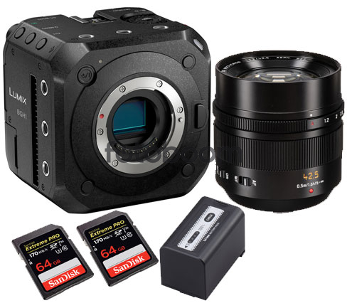 LUMIX DC-BGH1E + 42,5mm f/1.2 Leica DG Nocticron Power OIS + AG-VBR59 + 2x SDXC EXTREME PRO 64Gb LUMIX DC-BGH1E + 42,5mm f/1.2 Leica DG Nocticron Power OIS + AG-VBR59 + 2x SDXC EXTREME PRO 64Gb