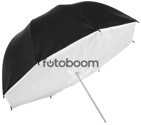 Paraguas 101cm negro y plateado Paraguas 101cm negro y plateado