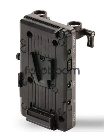 Placa de batería Tiltaing V-Mount V2 gris