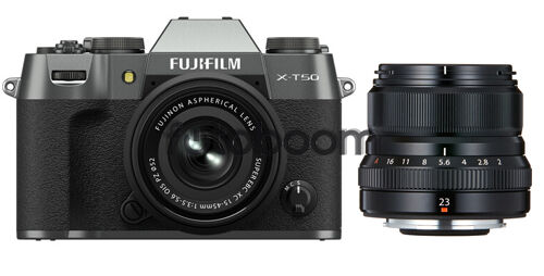X-T50 Plata Carbón + 15-45mm f/3.5-5.6 XC OIS PZ + 23mm f/2 R WR Negro + 200E BONIFICACION X + 10% EXPERIENCE DAY