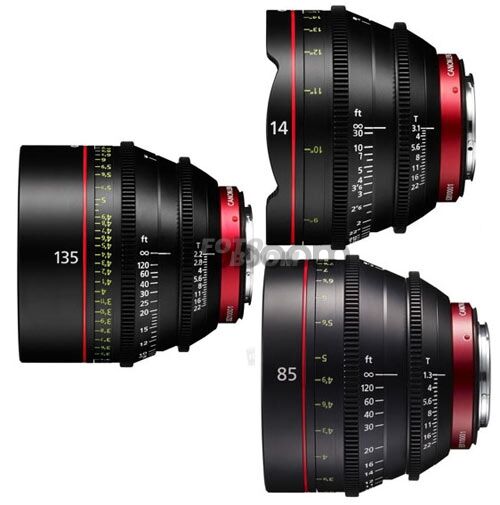 KIT CN-E 14mm/85mm/135mm (FEET)