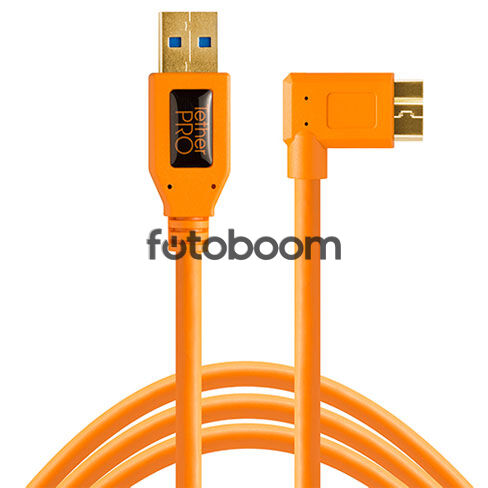 TetherPro USB 3.0 a Micro-B acodado 4.6m