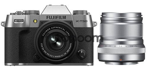 X-T50 Plata + 15-45mm f/3.5-5.6 XC OIS PZ + 50mm f/2 R XF WR Plata + 200E BONIFICACION X + 10% EXPERIENCE DAY