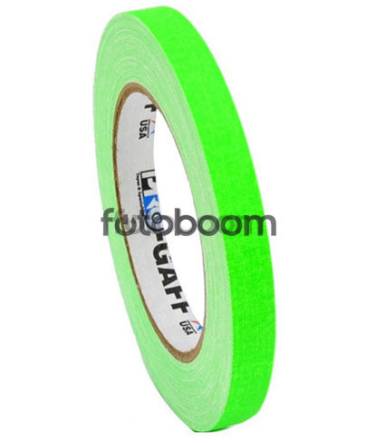 Cinta Gaffer 12mm x 22.8m (Verde Fluorescente)