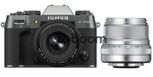X-T50 Plata Carbón + 16-50mm f/2.8-4.8 XF R LM WR + 23mm f/2 R WR Plata + 200E BONIFICACION X + 10% EXPERIENCE DAY