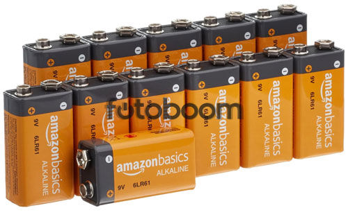 12x Pilas alcalinas de 9 V
