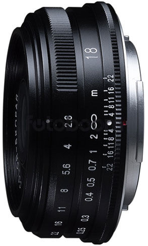 18mm f/2.8 Color-Skopar Fuji X Negro