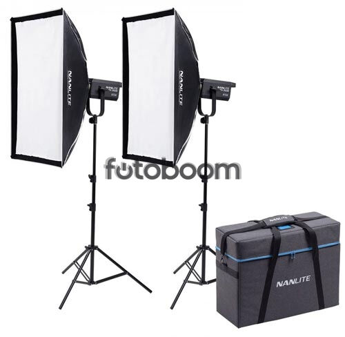 Kit 2x Foco FS-300B LED Spot Light
