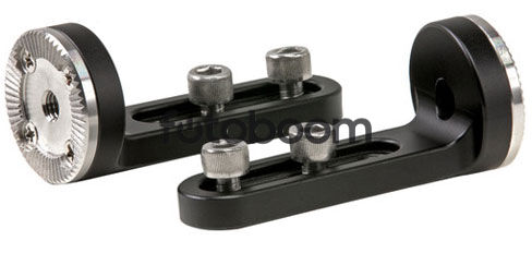 Par de adaptadores con ranura de montaje de tornillo 1/4-20