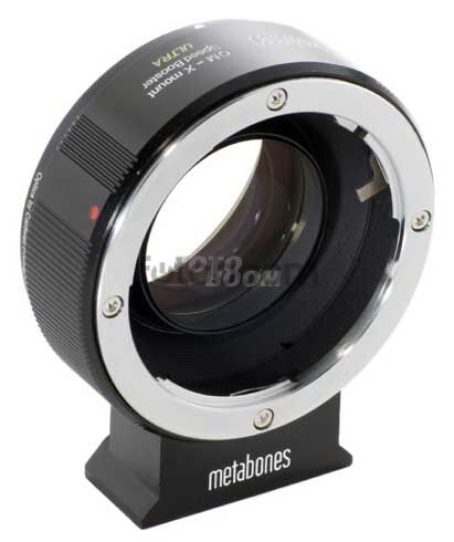 Olympus OM Lens Speed Booster ULTRA 0.71x a cuerpo Fuji X
