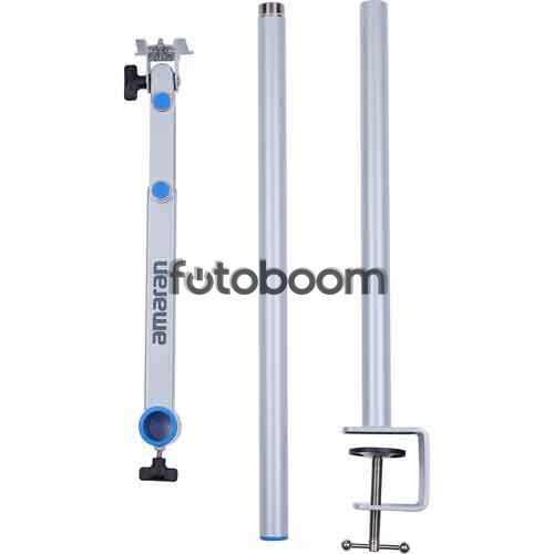 Verge Desk Clamp Stand Silver
