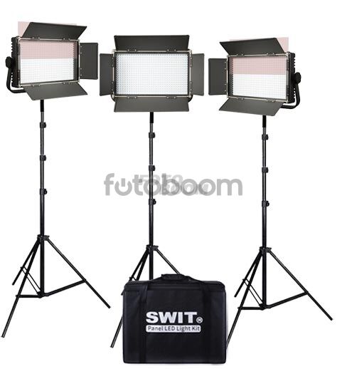 Kit 3 Paneles S-2110DS 576 LEDs Luz Día