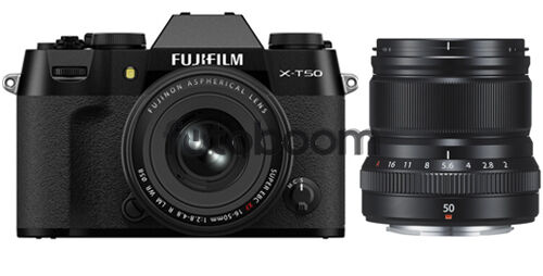 X-T50 Negra + 16-50mm f/2.8-4.8 XF R LM WR + 50mm f/2 R XF WR Negro + 200E BONIFICACION X + 10% EXPERIENCE DAY
