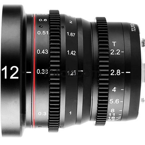 12mm T2.2 Cine MFT (M43)