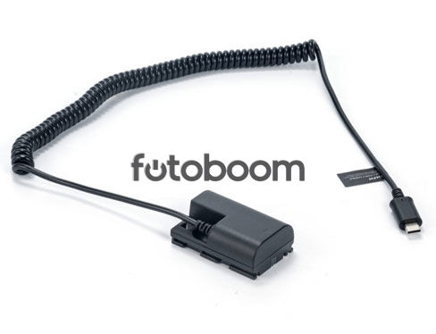 Batería dummy LP-E6 a USB-C PD