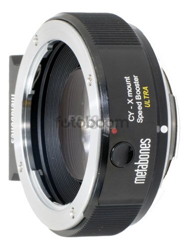 Contax Yashica Lens Speed Booster ULTRA 0.71x a cuerpo Fuji X